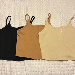 SHEIN 3 pack cropped tank tops size small never worn